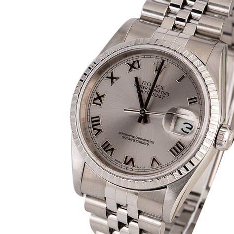 rolex 16220 gts ss datejust whr automatic jubilee bracelet|Rolex 16220 price.